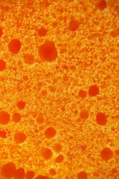 Yellow Foam Rubber Texture Synthetic Sponge Close — Stock Photo, Image