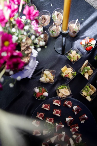 Various Treats Event Top View Catering — Stock Photo, Image