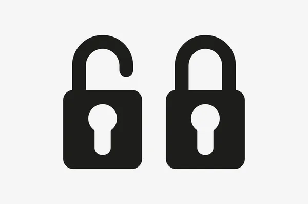 Vector icon of a lock on light background —  Vetores de Stock