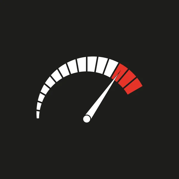 A vector illustration of a simple speedometer — Stockový vektor