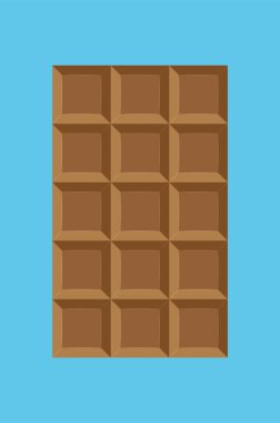 Çikolata çubuğunun bir vektör izole görüntüsü