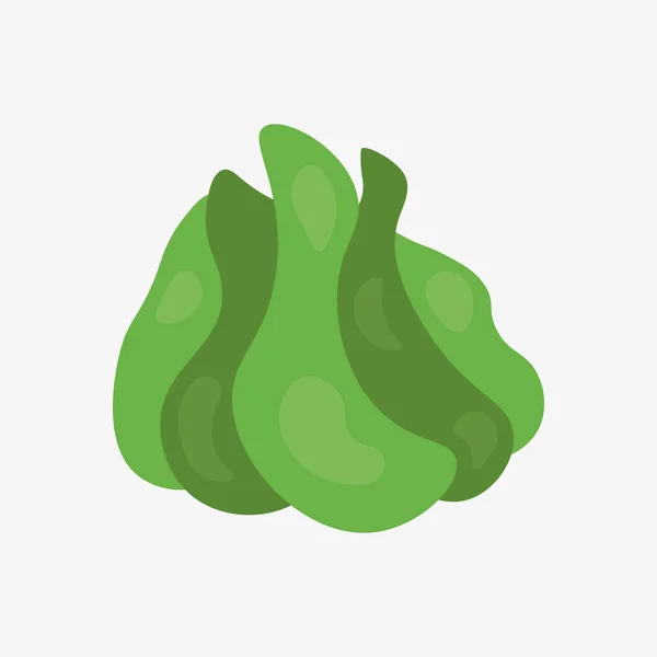 A cartoon style vector illustration of wasabi — Stockvektor