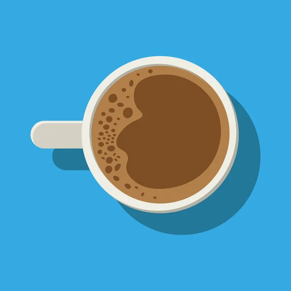 Μια διανυσματική απεικόνιση ενός κυπέλλου με καφέ — Διανυσματικό Αρχείο