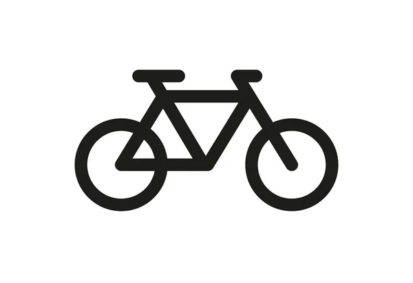 Vector icon of a bike isolated on white background — 스톡 벡터