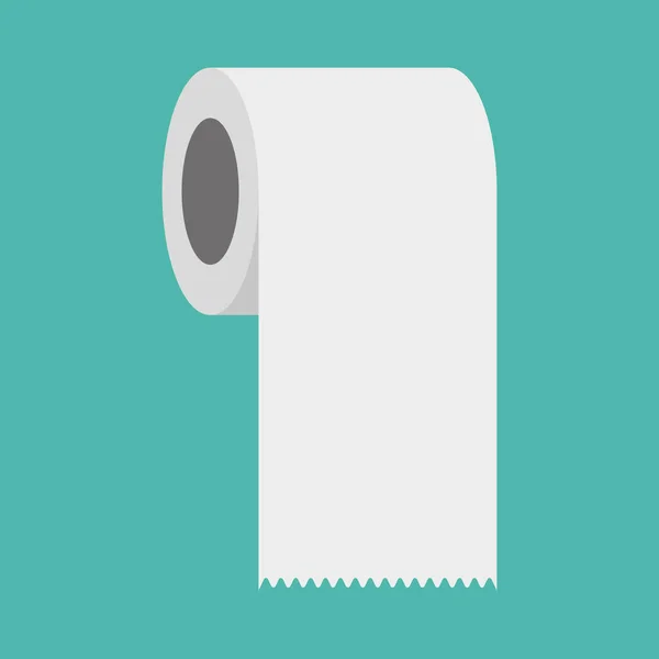 Vector illustration of roll of toilet paper — Image vectorielle