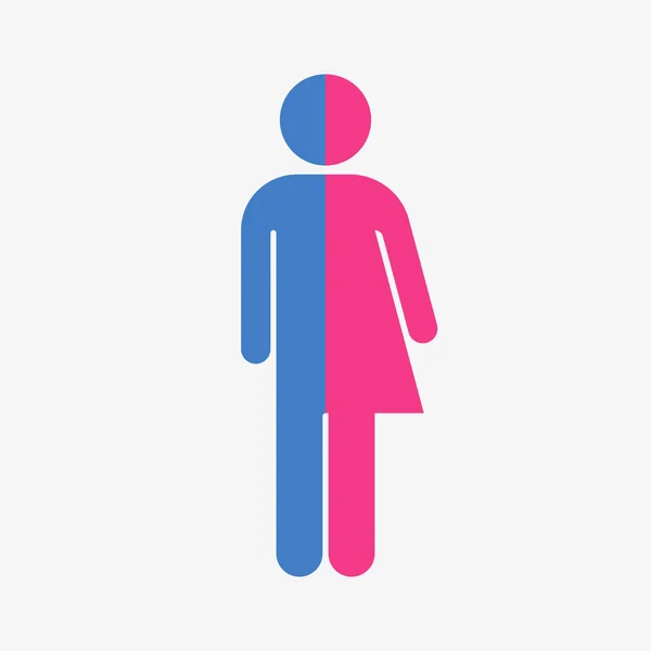 Transgender icon isolated on a white background — Vector de stock