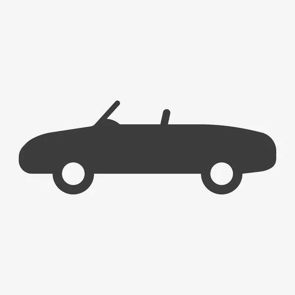 Beyaz arkaplanda Retro araba vektör simgesi — Stok Vektör