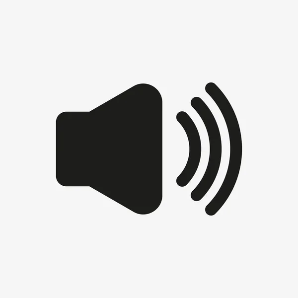 Vector icon of a speaker with sound waves — Stok Vektör