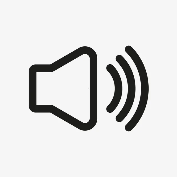 Voice speaker outline icon. Sound line symbol. — Archivo Imágenes Vectoriales