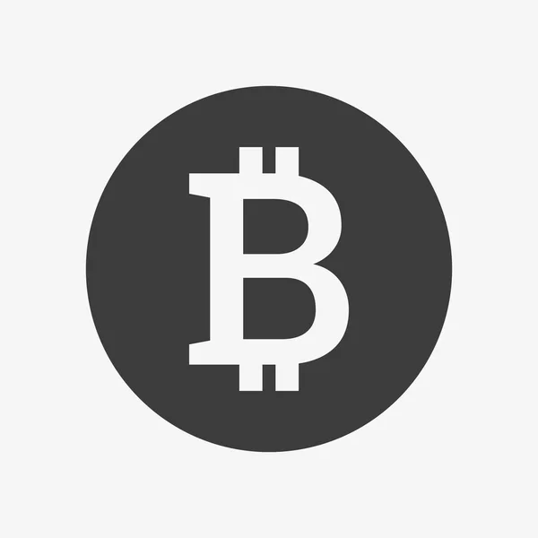Crypto currency coin symbol. Bitcoin vector icon —  Vetores de Stock