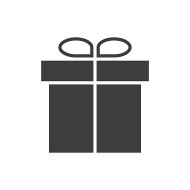 Vector icon of a gift. Present symbol.