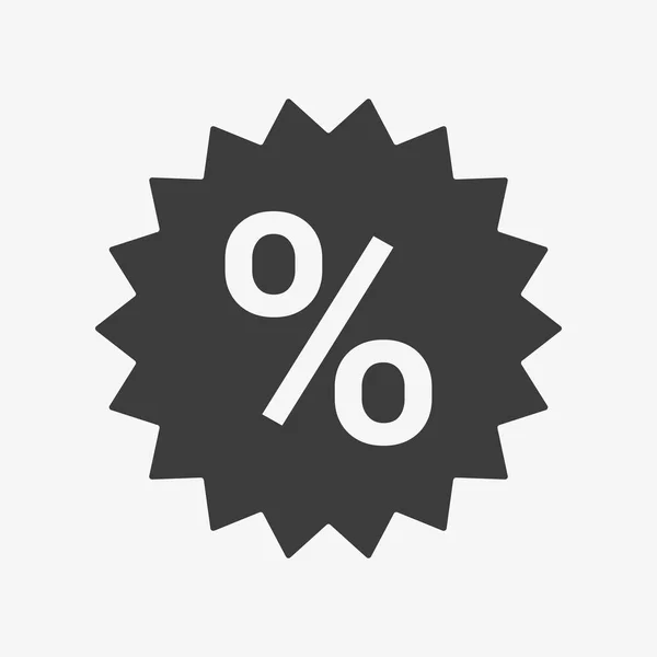 Vector icon of a discount on white background. — Vector de stock