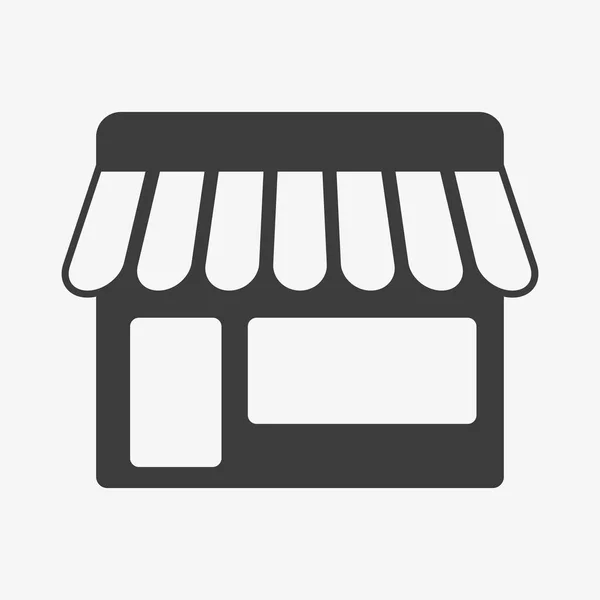 Vector icon of a store. Shop sign symbol. — ストックベクタ