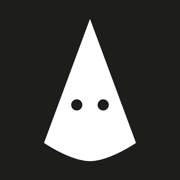 KKK mask. Symbol of extremism and racism in USA — ストックベクタ