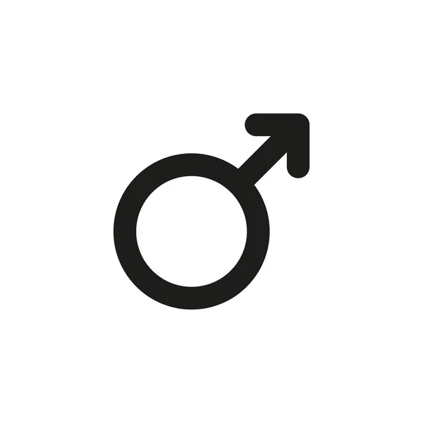 Man vector symbol. Male icon on white background — Vector de stock