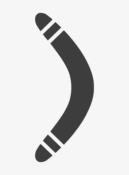 Vector icon of Boomerang on white background. — Archivo Imágenes Vectoriales