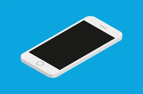 Vector icon of an isometric smart phone