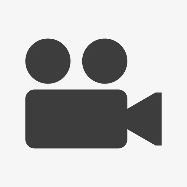 Icono de grabadora de vídeo aislado sobre fondo blanco — Vector de stock