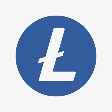 Vector logo of Litecoin. LTC icon. Cryptocurrency.