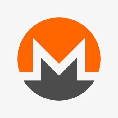 Vector logo of Monero. XMR icon. Cryptocurrency