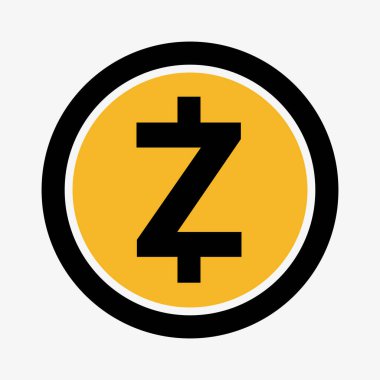 Zcash logo. Vector icon. Symbol of cryptocurrency.