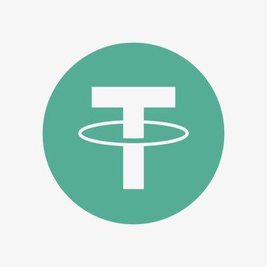 Tether symbol. Vector icon. USDT logo. Crypto
