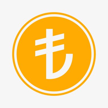 Turkish lira icon. Turkish currency vector symbol