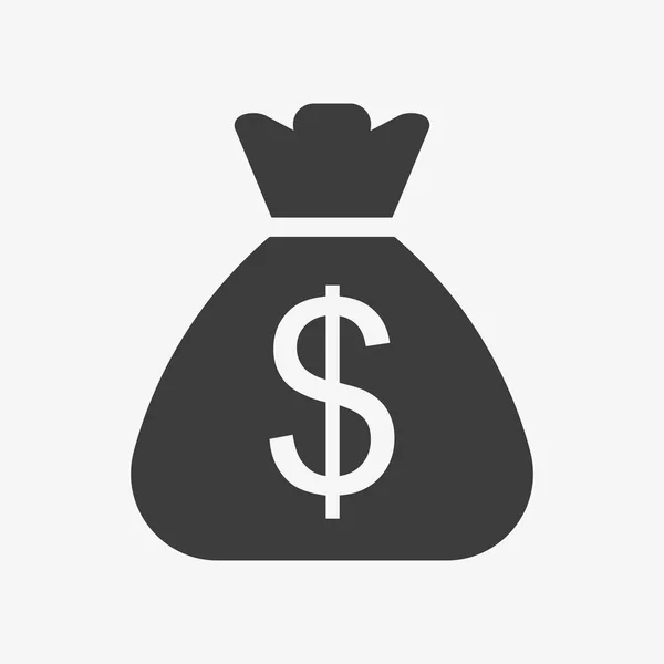 Dollar icon. Sack with US currency symbol —  Vetores de Stock