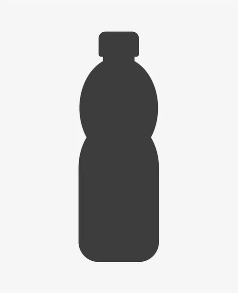 Icono vectorial de una botella de plástico. Signo de bebida. — Archivo Imágenes Vectoriales