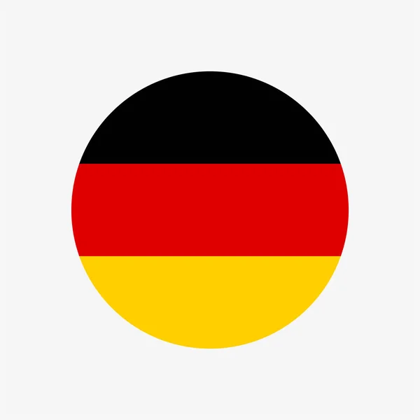 円の中のドイツの旗 — ストックベクタ