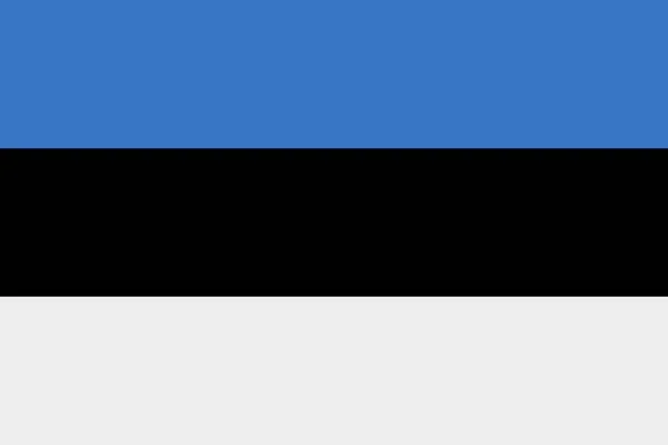Ikone der estnischen Flagge. Flagge Estlands. — Stockvektor