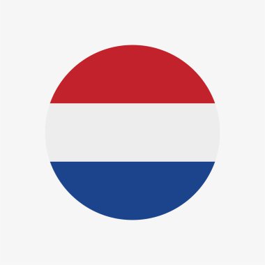 Hollanda bayrağı bir daire içinde