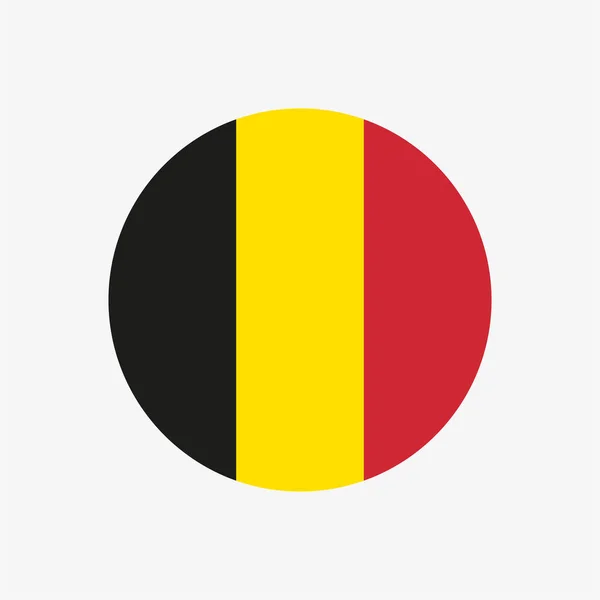 ベルギーの旗が輪になって — ストックベクタ