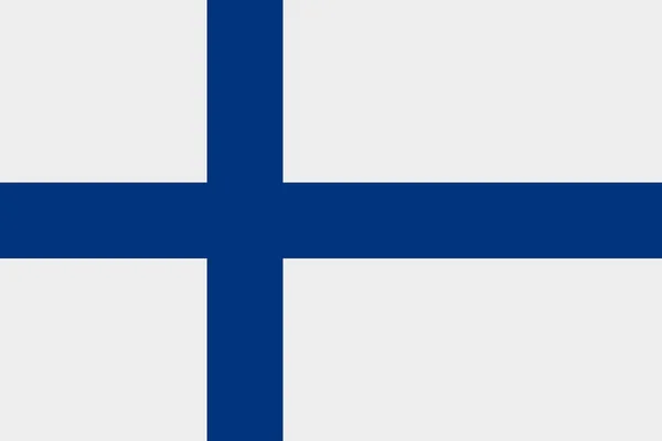 Fińska ikona wektora flagi. Flaga Finlandii — Wektor stockowy