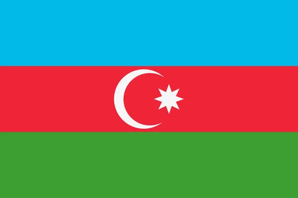 Azerbaijani flag vector icon. Flag of Azerbaijan — Stock Vector
