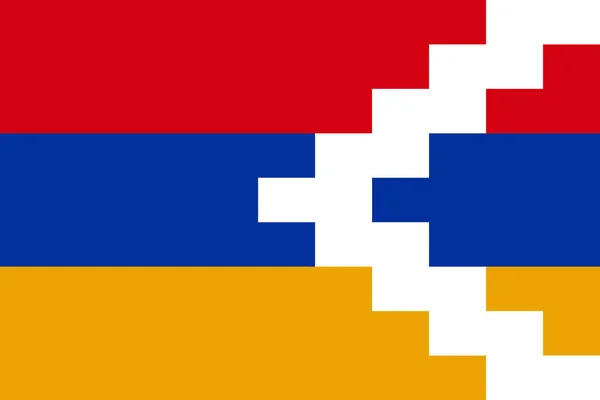 De vlag van de Republiek Artsakh vector teken — Stockvector