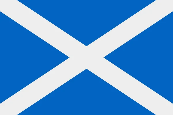 Ícone vetorial da bandeira escocesa. Bandeira da Escócia —  Vetores de Stock