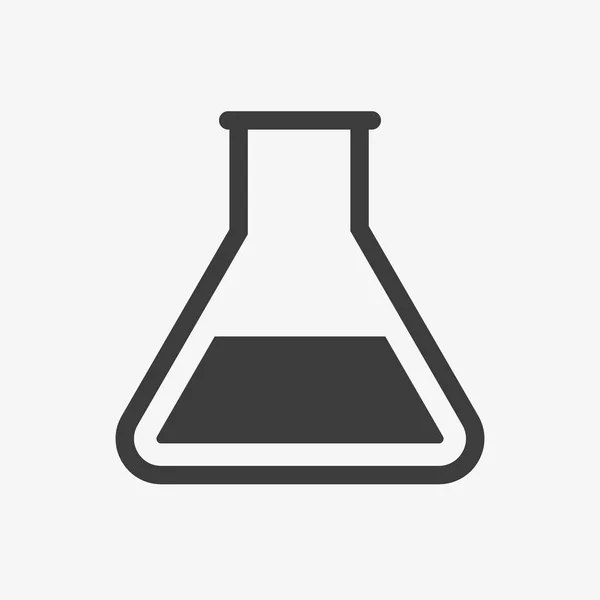 Kimyasal şişe vektör ikonu. Test tüpü resim grafiği