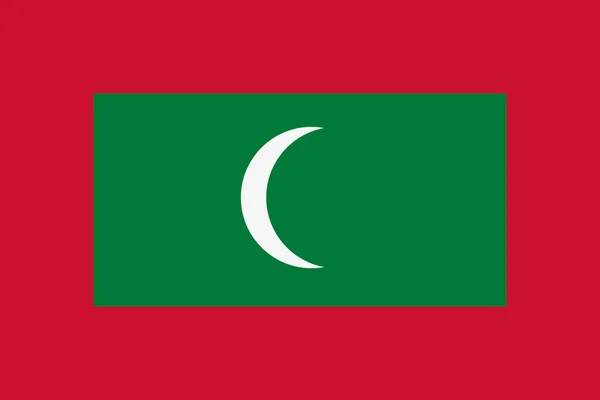 Значок вектора флага Мальдив. Флаг Мальдив — стоковый вектор