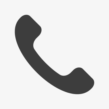 Telefon işareti var. Sembol ara. Telefon simgesi vektörü