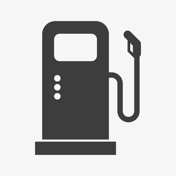 Ícone de vetor de posto de gasolina em fundo branco —  Vetores de Stock