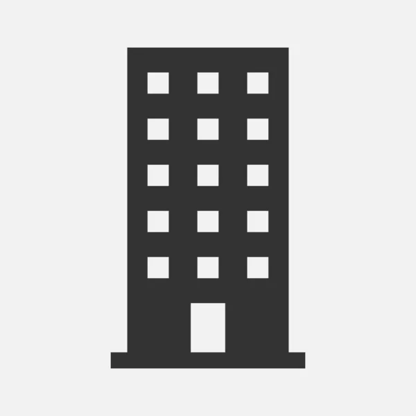 Wohnungsbau Vektor-Symbol auf weißem Hintergrund — Stockvektor