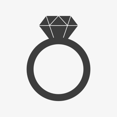 Beyaz arkaplanda halka vektör simgesi izole edildi