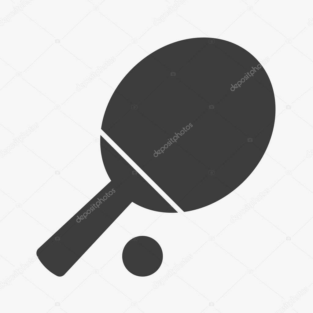 Table tennis vector icon. Ping pong sign