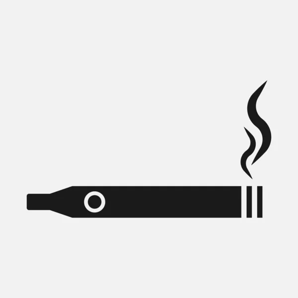 Значок вектора электронных сигарет на белой доске — стоковый вектор
