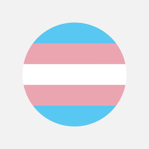 Ikon vektor lingkaran transgender pada warna putih - Stok Vektor