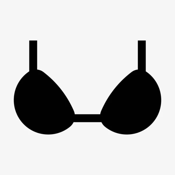BH-Symbol. Weibliche Unterwäsche Zeichen. Bikini-Vektor — Stockvektor