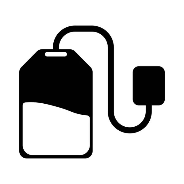 Teabag vector pictogram geïsoleerd op witte achtergrond — Stockvector