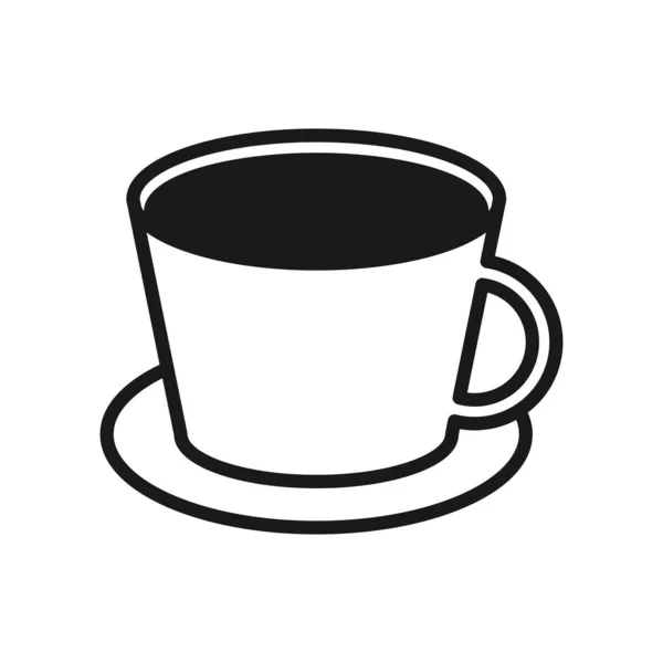 Εικονίδιο διανύσματος καφέ απομονωμένο σε λευκό φόντο — Διανυσματικό Αρχείο
