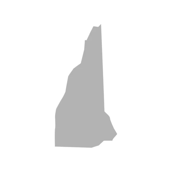 Beyaz arkaplanda New Hampshire harita vektör simgesi — Stok Vektör